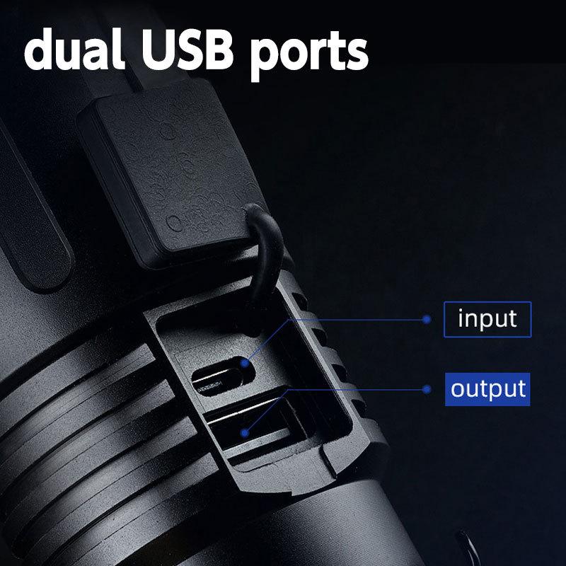 懐中電灯 LED 強力 最強 充電式 防災ライト 地震 停電対策 高輝度 ハンディライト アウトドア USB充電式 アルミボディ 非常用  X60T |  | 04