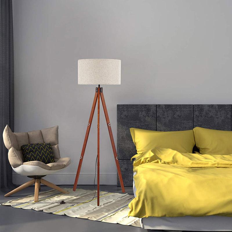 在庫あり フロアライト おしゃれ 間接照明 北欧 照明 リビング 寝室 ベッドサイド 1灯 ウッドフロアランプ ウッドランプa Supplystudies Com