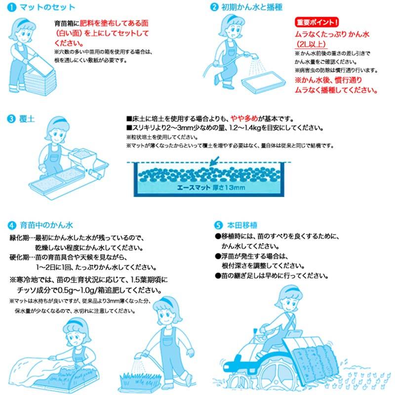 30枚 水稲育苗用 ロックウールマット エースマット ロックウール成形倍地 (暖地用:Dタイプ) カ施 代引不可 : 11001 :  農業用品販売のプラスワイズ - 通販 - Yahoo!ショッピング