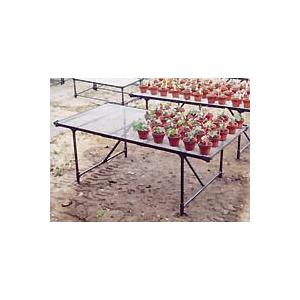 受注生産品 栽培棚 大 軽量 パイプテーブル (天面: 金網 メッシュ ) 矢崎化工 いちご 高設栽培 架台 花卉の 花台 ベンチ 作業台 カ施 個人宅配送不可 代引不可 |  | 02