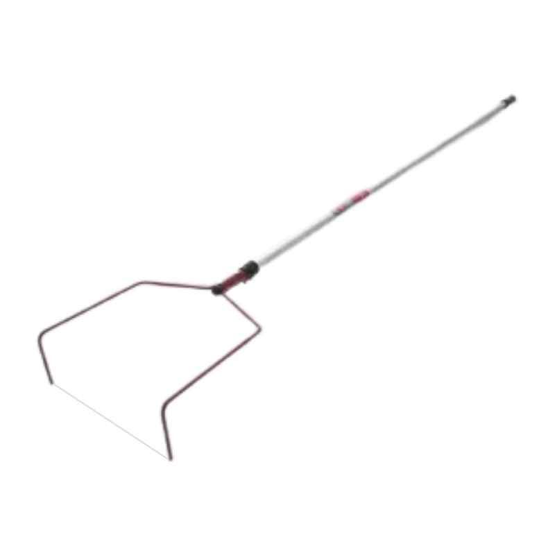 4.8m 雪ズバッ L字ワイヤー 式 雪庇落とし SO-1012 アルミパイプ伸縮ロック式 雪落とし 雪下ろし フTD | 