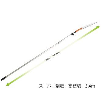 スーパー剣龍 高枝切 3.4m用 替刃式 刃長300mm 板厚1.1mm ピッチ4.0 (寸8枚目) レザーソー工業 玉鳥/Gyokucho 291 782 カSD | 