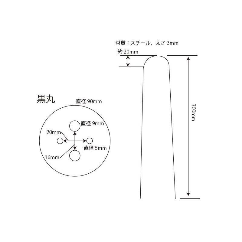 Uピン杭 黒丸 付 1000本 、長さ 30cm 10本×50袋×2ケース 防草シート マルチシート 人工芝 の シートピン に シN 代引不可 | SHINSEI | 02