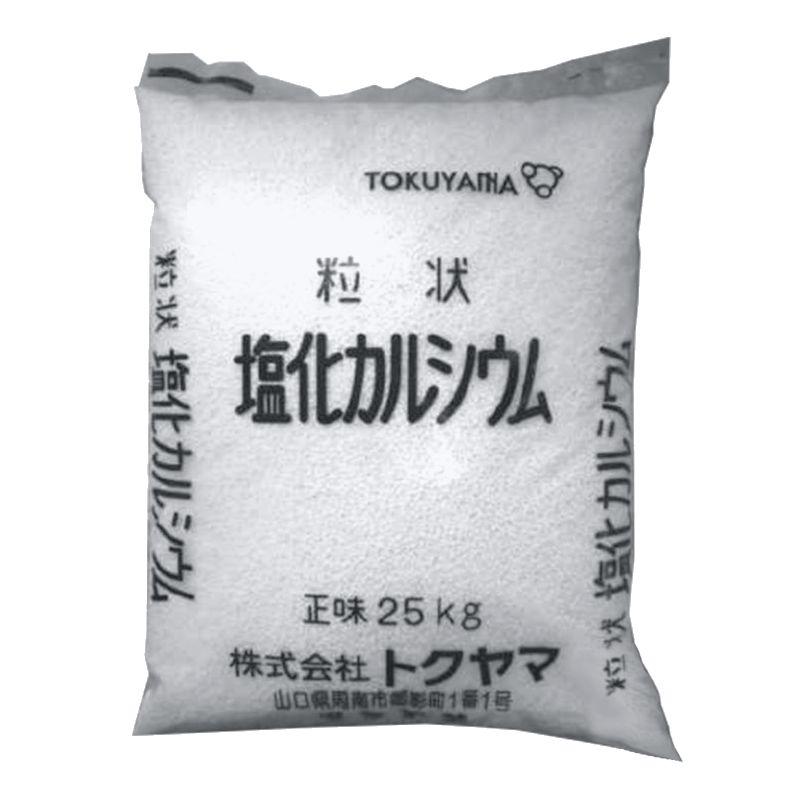 100kg 塩化カルシウム 融雪材 25kg×4袋 融雪剤 塩カル 凍結防止剤 トクヤマ シB 代引不可 | 