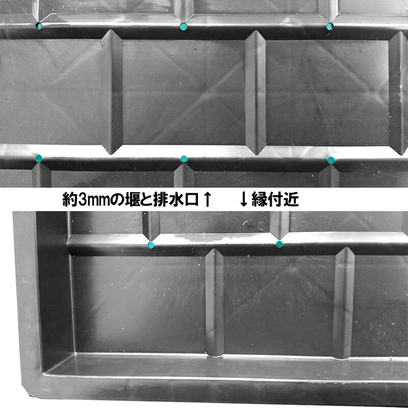 100枚 36穴 水鉢機能付き ねはり君育苗箱 らくらく育苗箱 新潟化成 新化 本州限定販売 時間指定不可 代引不可｜plusys｜03