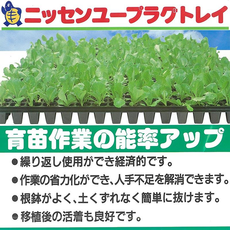 100枚 ユープラグトレイ 200穴 黒 26角×高43mm 10×20列 302×600mm タS 代引不可 |  | 01