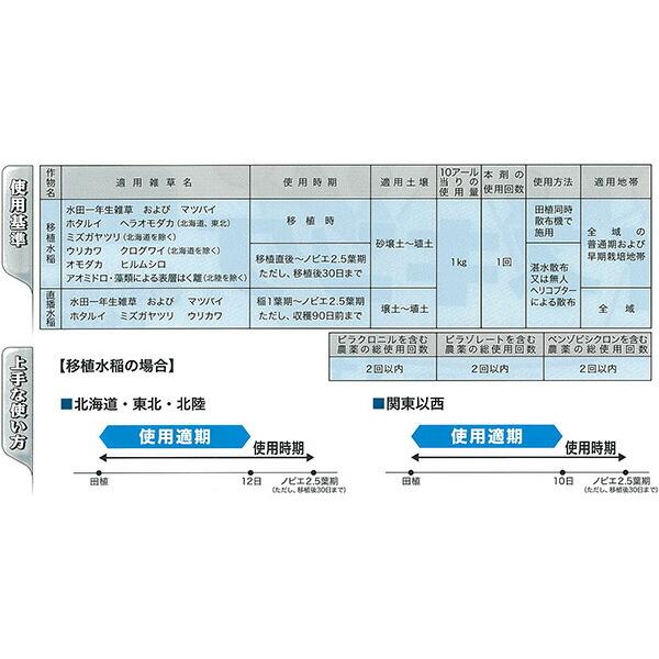 イネキング 1キロ粒剤 1kg 水稲除草剤 農薬 イN 代引不可 |  | 02