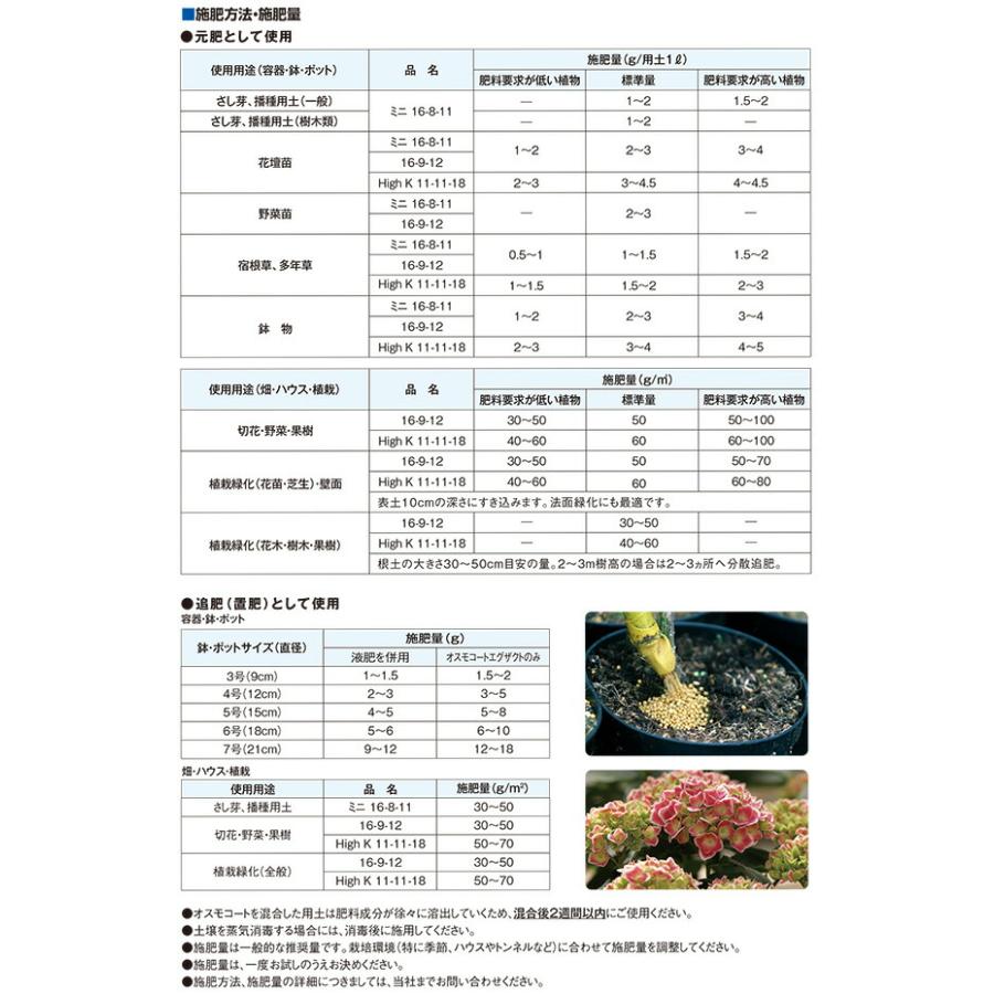 オスモコート エグザクト 25kg入 16-9-12 肥料 肥効期間 約3〜4ヵ月 ハイポネックス タS 代引不可 | ハイポネックス | 03