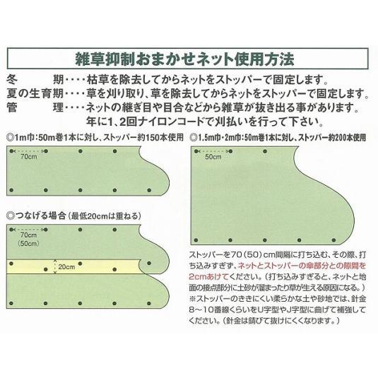 雑草抑制おまかせネット・防草シート押さえピン 150本 大一工業 法面 畦畔 北海道不可 代引不可 |  | 01