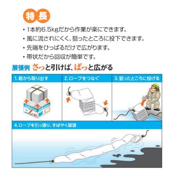 タフネル オイル ブロッター ジグザグ状 BL-Z 2本 巾65cm×長さ2.5m×厚さ4mm 油 吸着 共B 個人宅配送不可 代引不可 |  | 01