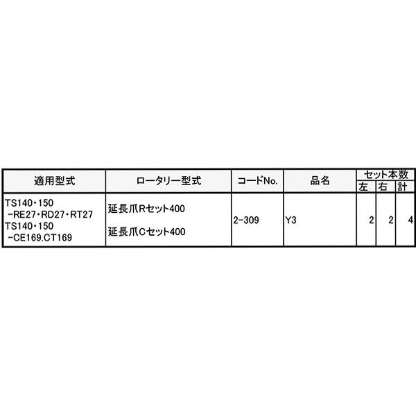 クボタ 管理機 爪 2-309 4本組 日本製 シB D | 東亜重工 | 01