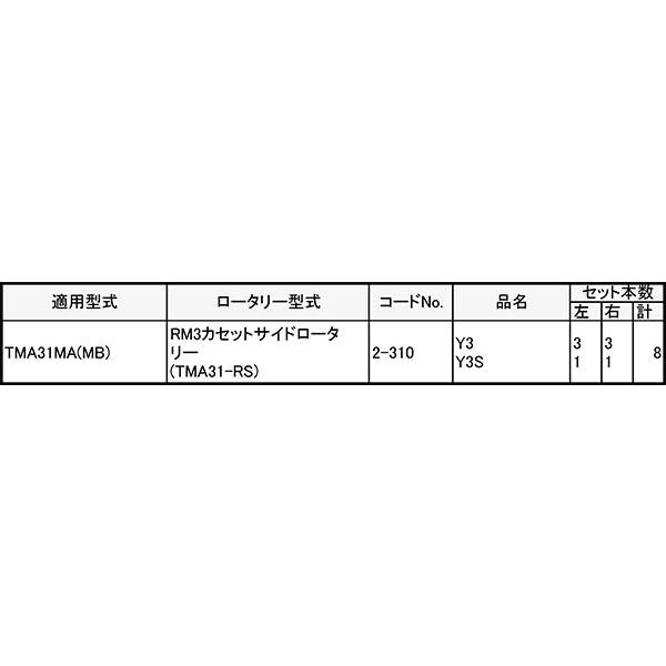 クボタ 管理機 爪 2-310 8本組 日本製 シB D | 東亜重工 | 01