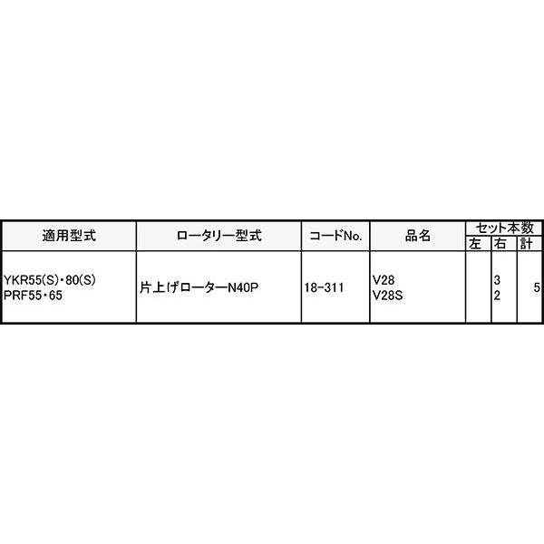 V爪 ヤンマー 管理機 爪 18-311 5本組 日本製 シB D | 東亜重工 | 01
