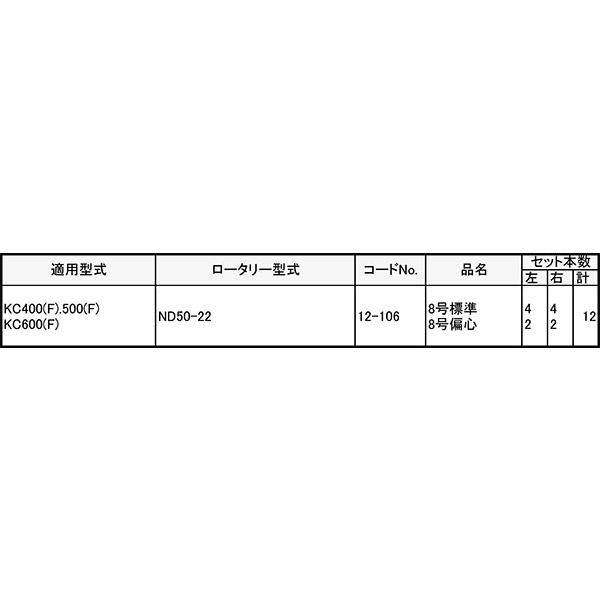 イセキ 管理機 爪 12-106 12本組 日本製 シB D | 東亜重工 | 01