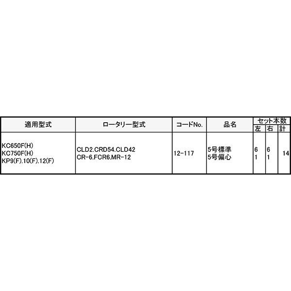イセキ 管理機 爪 12-117 14本組 日本製 シB D | 東亜重工 | 01