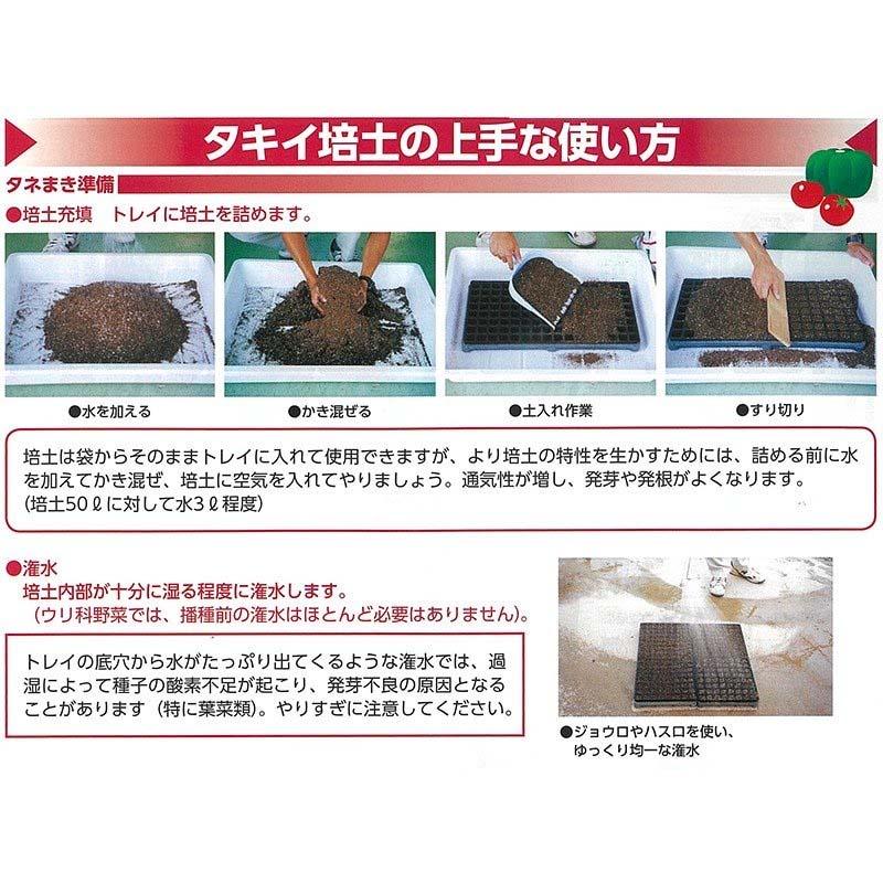 50L×4袋 タキイの たねまき培土 長期肥効型 セルトレイ 全般 育苗箱 等 の 種まき 用土 培土 育苗 にタキイ種苗 個人宅配送不可 北海道不可 代引不可 |  | 01