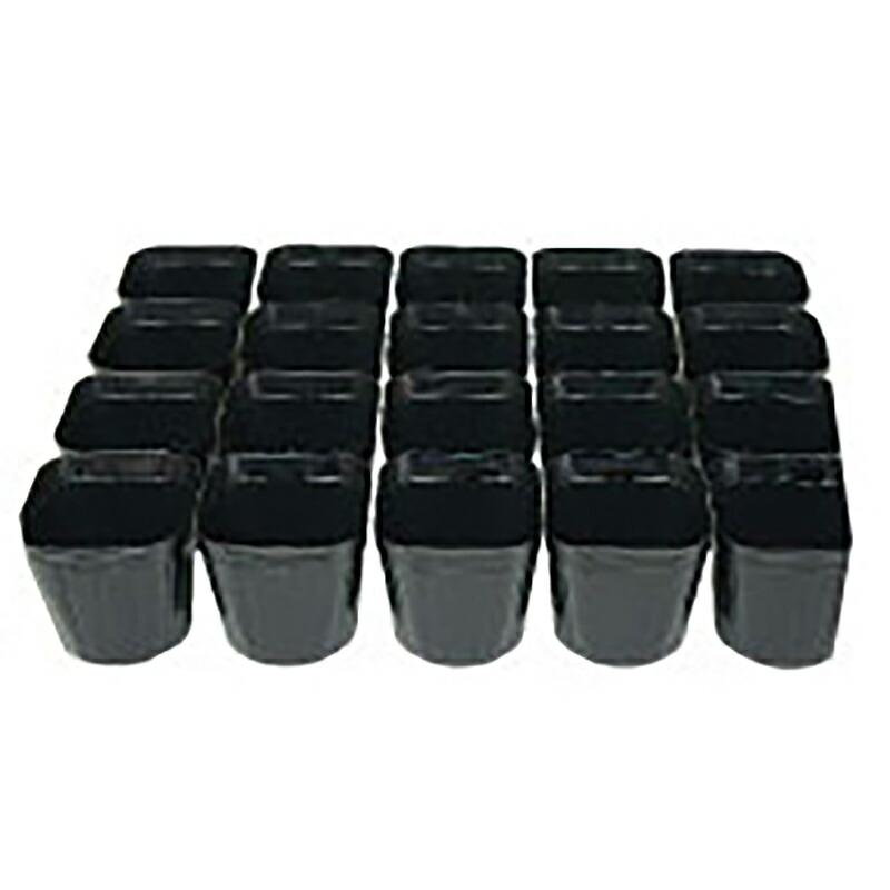 20結 110枚 ラベル挿し連結ポット AC-105-20L 育苗 10.5cm 黒 国産 アンドウケミカル サT 個人宅配送不可 代引不可 | 