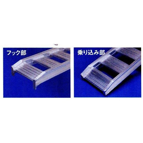 2本 アルミブリッジ 標準型 08-C8-30 240cm×30cm 0.8t オK 代引不可 個人宅配送不可 |  | 01