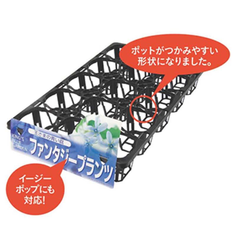 40枚 TO スペーシングトレー 7.5cm 深型 24穴 黒 外寸376×486×94mm 穴トレー ポリポットに 東海化成 京G 代引不可 |  | 01