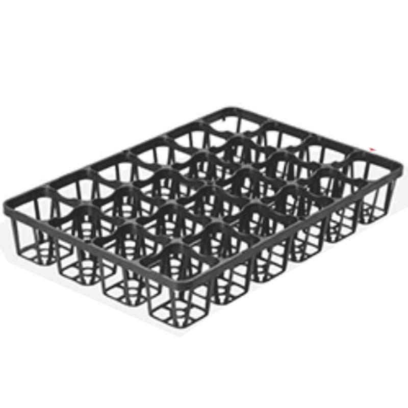 40枚 TO トレー 24TG 9cm 24穴 黒 外寸324×482×73mm 穴トレー ポリポットに ( アルファポット2 スリット仕様対応 ) 東海化成 京G 代引不可 | 