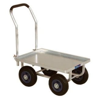 ハラックス 愛菜号 アルミ製台車 CH-530-25P アルミ板付 大きいコンテナ1個用 防J 個人宅配送不可 代引不可 | HARAX