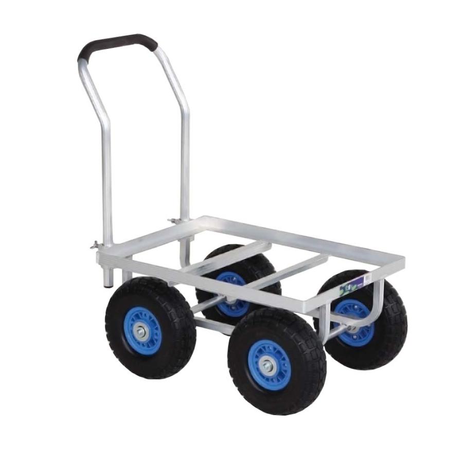 ハラックス 愛菜号 アルミ製台車 CH-530-35N 大きいコンテナ1個用 ノーパンク 防J 個人宅配送不可 代引不可 | HARAX