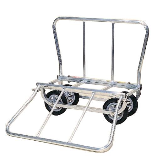 ハラックス アルミ製 側枠開閉式 花 収穫台車 はなこ AH-310 ノーパンク 防J 個人宅配送不可 代引不可 | HARAX