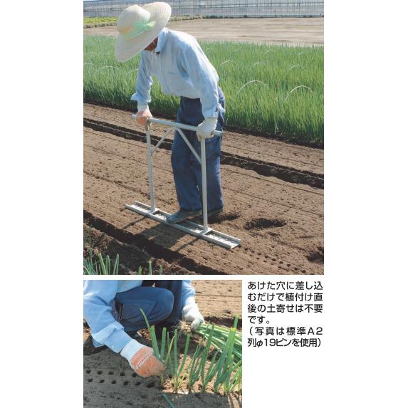 ハラックス 長ネギ定植用穴あけ器 ネギロケット 1条植タイプ N-140S-22 防J 個人宅配送不可 代引不可 | HARAX | 02