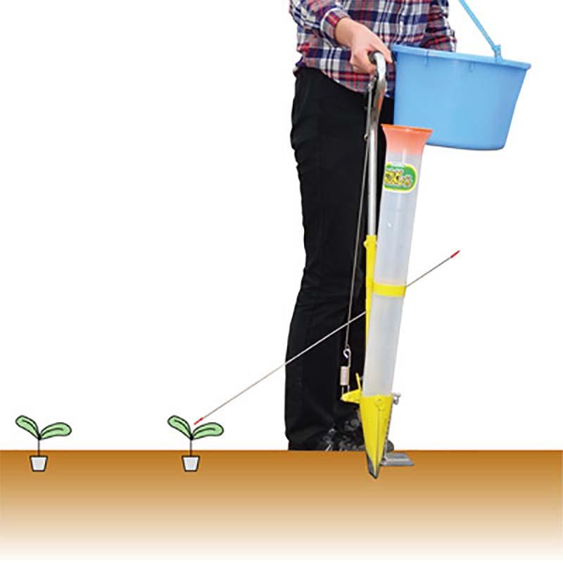 苗 の 移植機 なかよしくん ハンドプランター HPS3 手動 黒大豆 レタス タマネギ ブロッコリー 枝豆 茶豆 作物 植え付け 追肥機 HPS-3 みのる産業 シB DZ | みのる産業 | 01