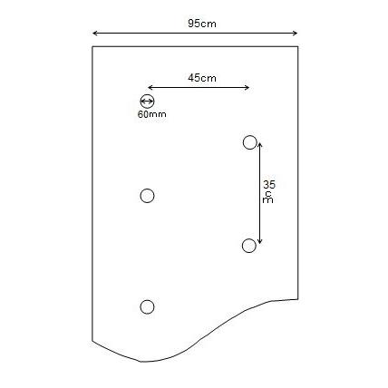 20本 穴あき マルチ 黒 品番9235 0.02mm×95cm×50m 2列ちどり 穴径60mm シN 代引不可 | SHINSEI | 01