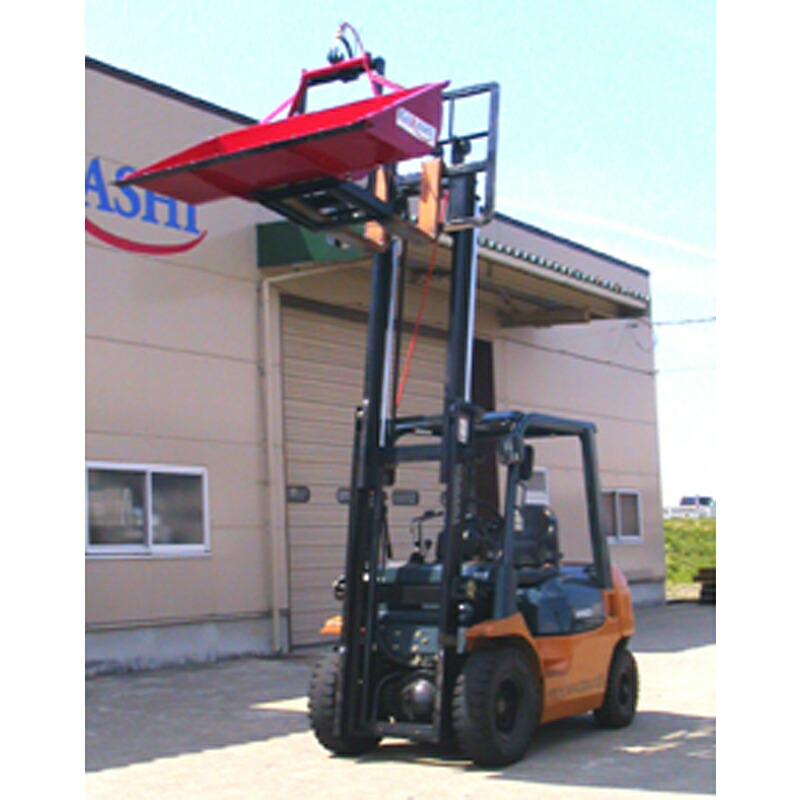 ダンプバケット FS-121 フォークリフト 籾殻 土砂 運搬 除雪 イガラシ