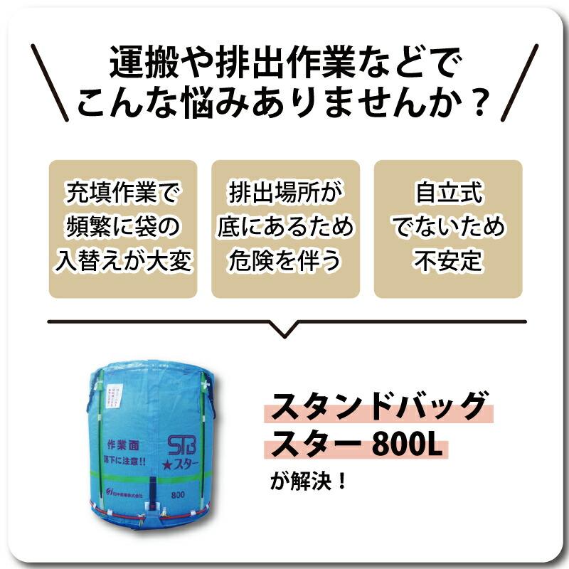 1個 スタンドバッグスター 800L 450kg 一般乾燥機用 自立式 メッシュ 米 麦 稲刈り 収穫 出荷 運搬 収穫袋 おすすめ フレコンバッグ フレコン 田中産業 シB D |  | 01