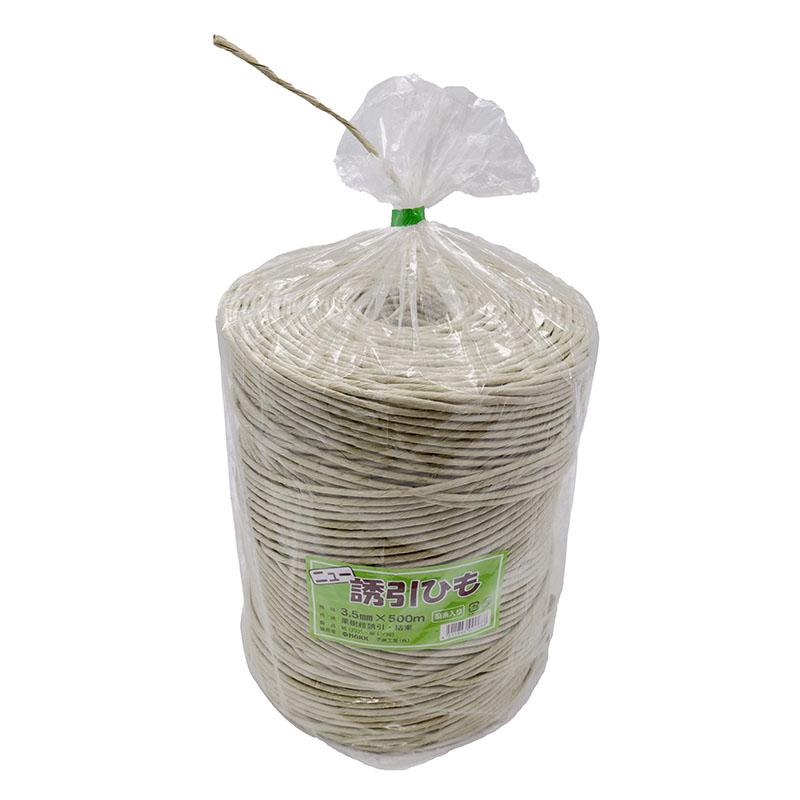 ニュー誘引ひも 麻入 3.5mm×500m 果樹技誘引 結束 麻入紙紐 早瀬工業 大K D | 