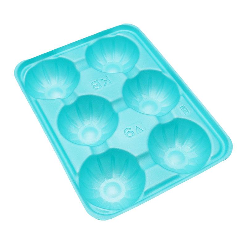 100枚 PSP フルーツトレー 6穴 3kg用 360×265mm グリーンS コバヤシ 6H 果物容器 ホールトレー 桃 なしり んご などに 大K D | 