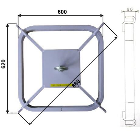 フレコンハンガー バッグハンガー フレコン用吊り具 米の出荷に ケーエス製販 代引不可 |  | 01