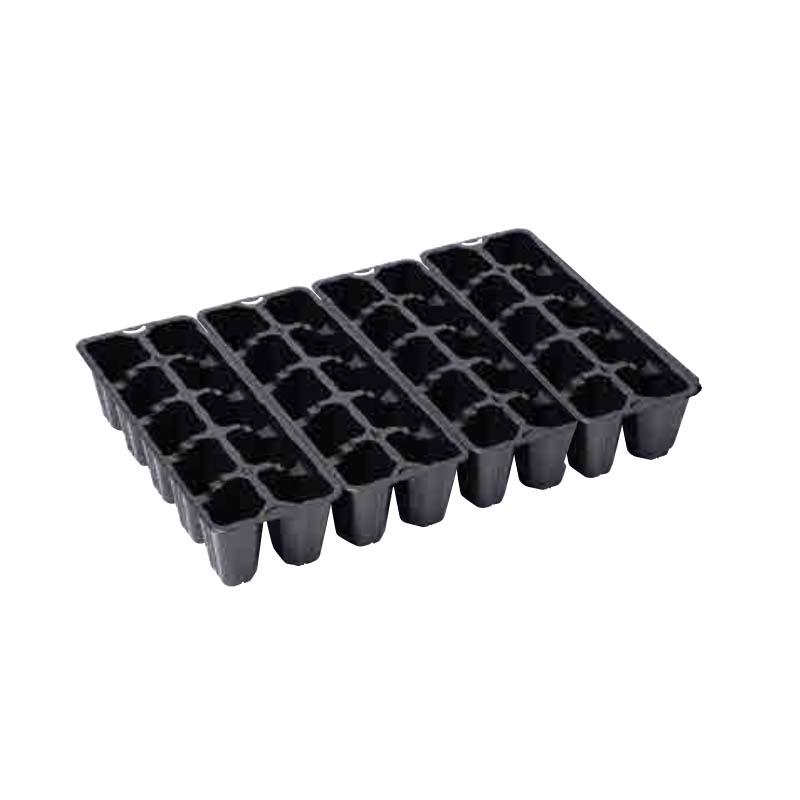 150枚 #4511 苗パック 10連×4 122×337 黒 高さ77mm 園芸 プラスチック