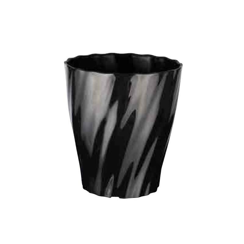72個 #1663 Twistシリーズ Twist ロング 6寸 ブラック 黒 外径179mm 高さ200mm 鉢 明和 代引不可 | 