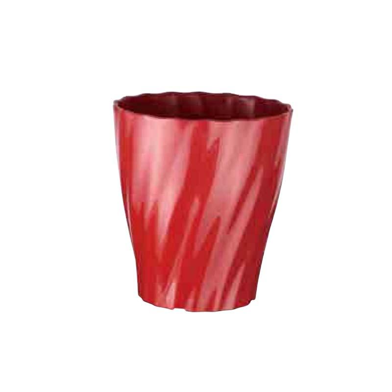 72個 #1663 Twistシリーズ Twist ロング 6寸 カシスレッド 赤 外径179mm 高さ200mm 鉢 明和 代引不可 | 
