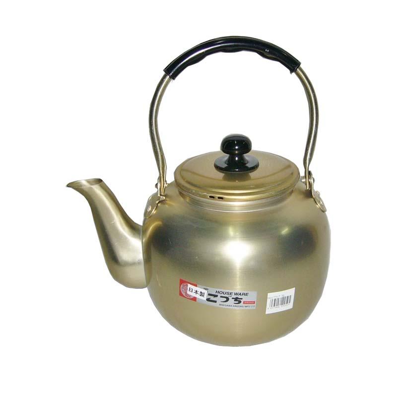 福徳瓶 アルマイトケトル 3L No.200307 前川金属 宝こづち印 やかん