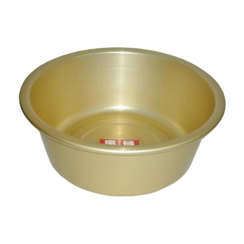 湯桶 24cm 前川金属工業所 アルミ製 風呂桶 金TD | 