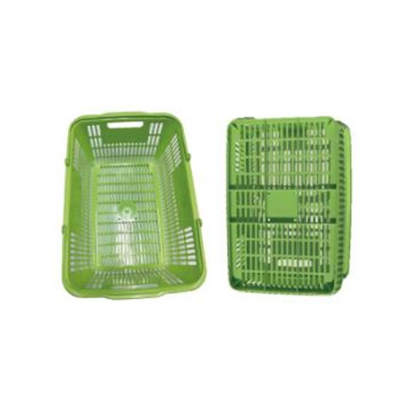 個人宅配送不可 20個 買い物かご ライトグリーン 野菜 果樹収穫 カゴ 安全興業 代引不可 | 安全興業 | 01