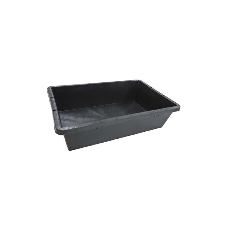 5個 プラ箱 60L 黒 トロ舟 プラ船 プラスチック製 安全興業 個人宅配送不可 代引不可 | 