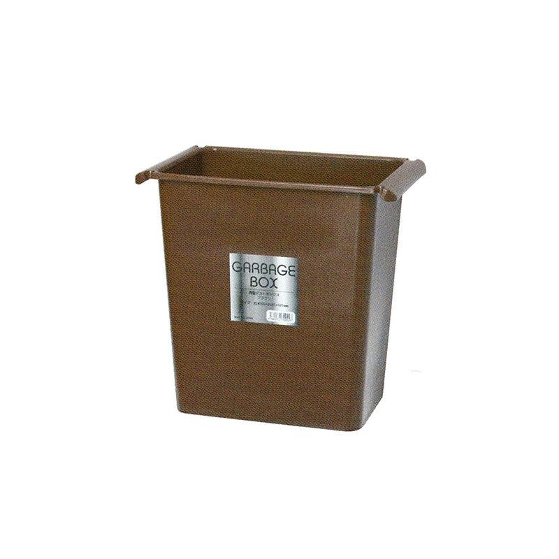 個人宅配送不可 32個 角型ダストボックス ブラウン プラスチック製 茶色 ゴミ箱 安全興業 代引不可 | 安全興業