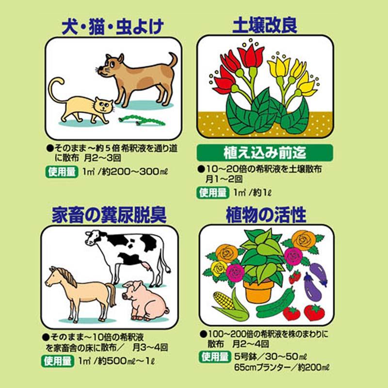 12本 アルファグリーン竹酢液 1.5L 虫よけ 土地改良 活力剤 活力液肥 液体肥料 ヨーキ産業 代引不可 |  | 02