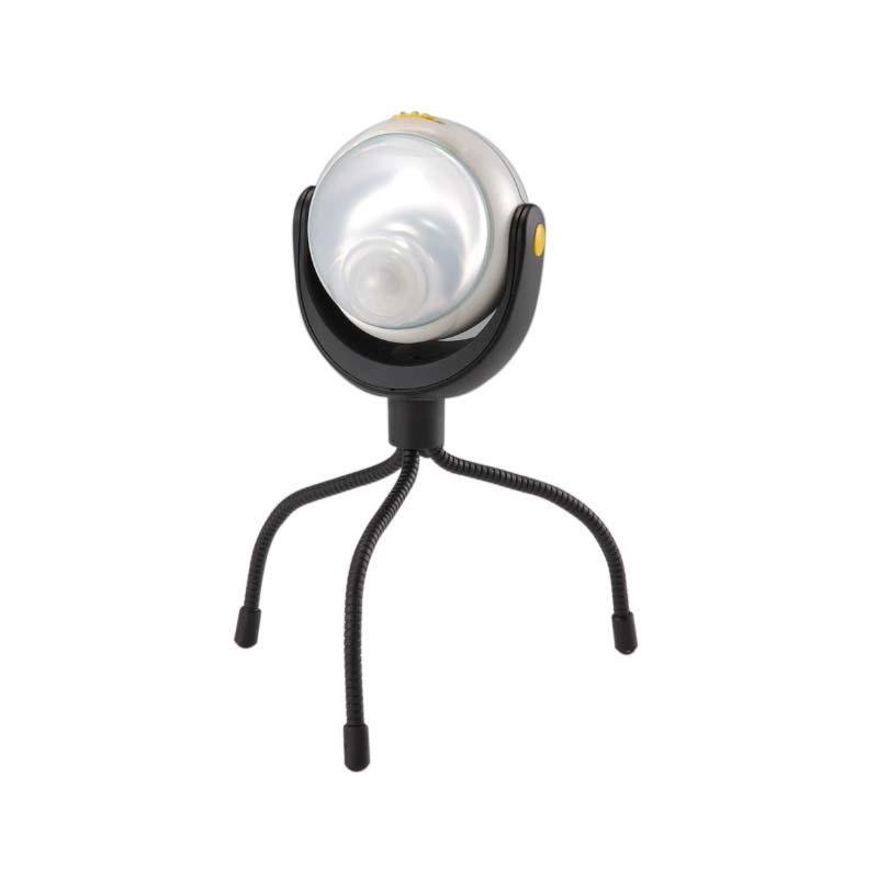 ムサシ RITEX どこでもセンサーライト ASL-090 431306 高輝度 1W LED 三脚付 屋内 屋外 用 乾電池式 センサーライト 屋外 led 福KD | 