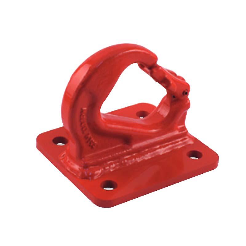 固定式フック BHW1000 (幅広型) 使用荷重1トン 自重1kg 壁面・床面に取付け 吊り下げ 牽引 スリーエッチ HHH 代引不可 | 