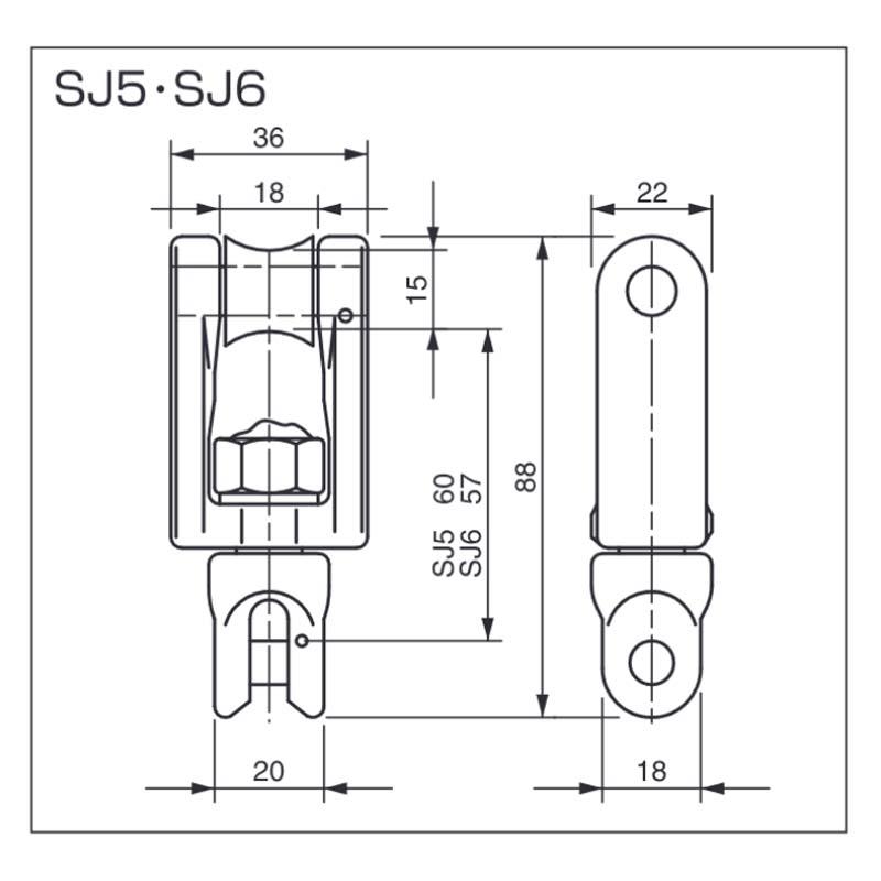 スイベルジョイント SJ6 よりもどし機能付 使用荷重1トン 使用チェーンサイズ 6mm、6.3mm スリーエッチ HHH 代引不可 |  | 01