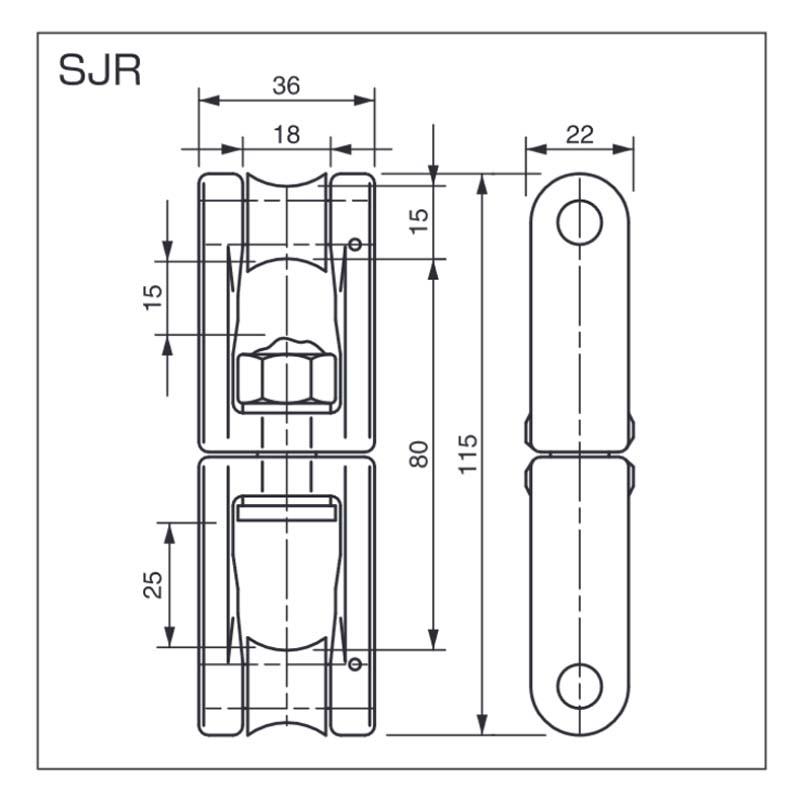 スイベルジョイント SJR よりもどし機能付 ロープ用 使用荷重1トン スリーエッチ HHH 代引不可 |  | 01