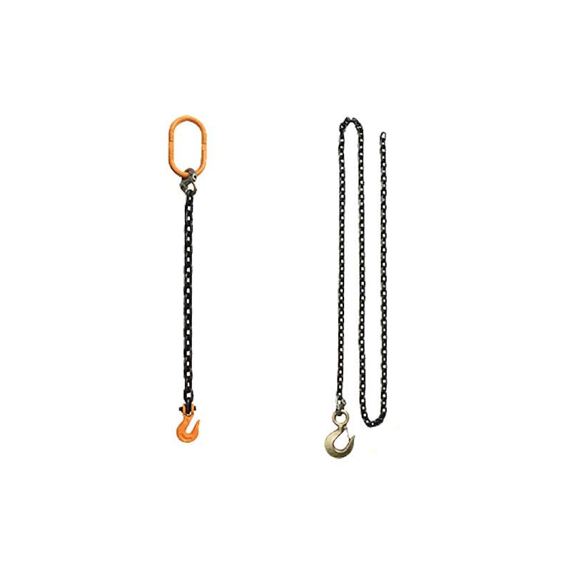 石工チェーンスリング SM2T-5M 使用荷重 2t 親環側チェーン長 0.5m フック側チェーン長 5m チェーン V8 スリーエッチ HHH 代引不可 | 