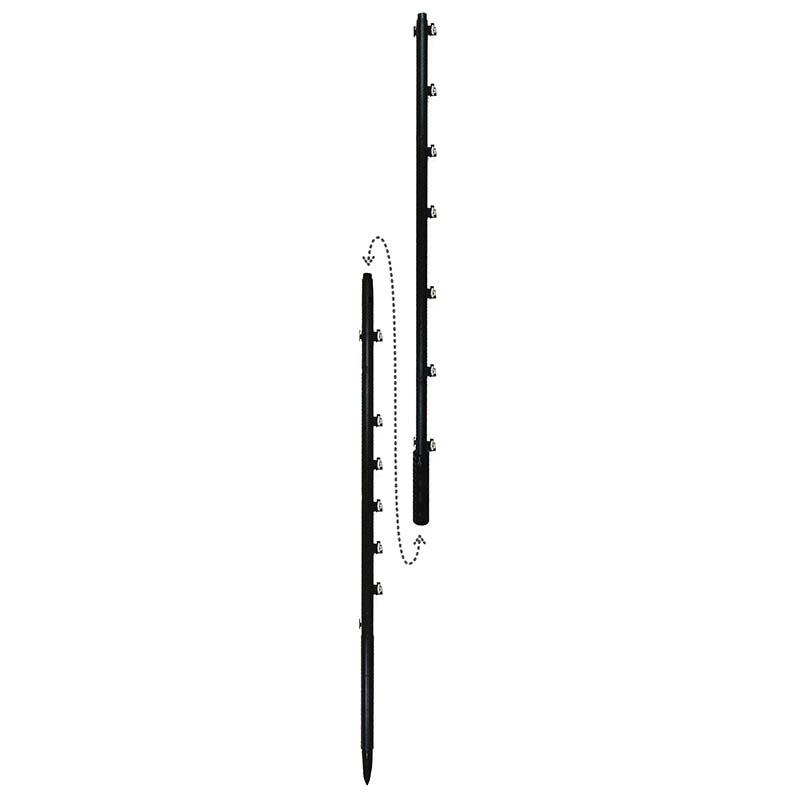10本入 タイガー ガイシ付FRP支柱 FRP250 (TBS-PF31250) 31mm径×250cm 上下2段式 ボーダーショック 電気さく用 獣害防止 ハオ 代引不可 個人宅配送不可 | 